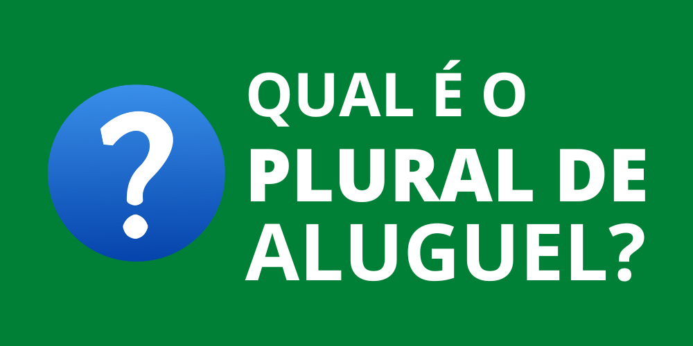 plural de aluguel