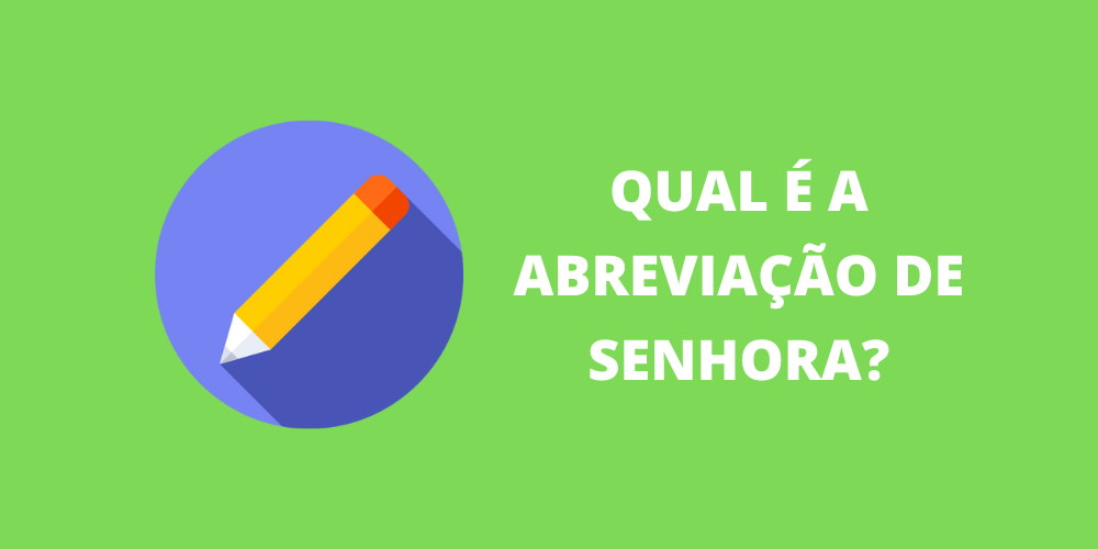 abreviação de senhora