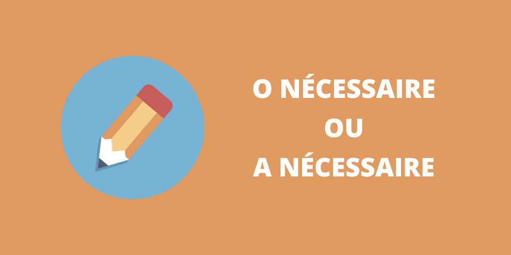 o nécessaire ou a nécessaire